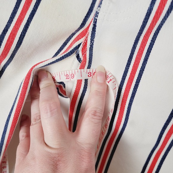 Reformation Roper Granada red white and blue striped jeans - Picture 10 of 10